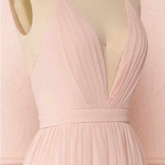 Blush Chiffon Gown - Picture 4 of 5